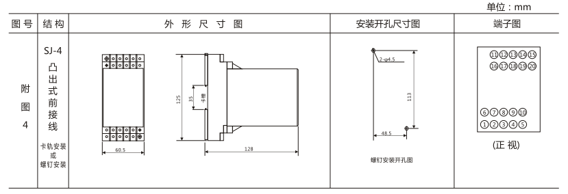 DZY(J)-401導(dǎo)軌式中間繼電器外形結(jié)構(gòu)及開孔尺寸圖 DZY(J)-401導(dǎo)軌式中間繼電器外形結(jié)構(gòu)及開孔尺寸圖